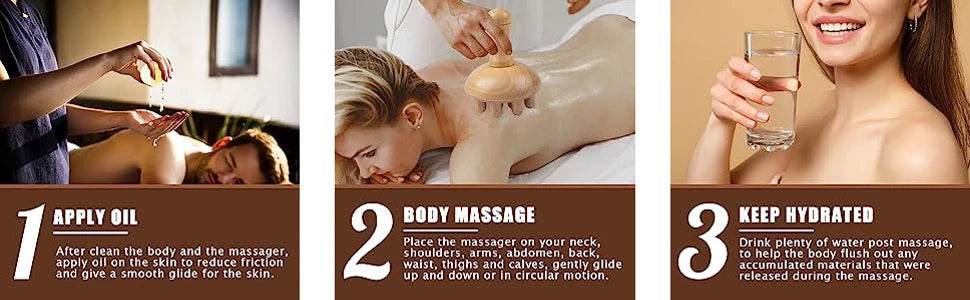 Wooden Mushroom Shape Wood Therapy Massage Tool - Sleep Galleria