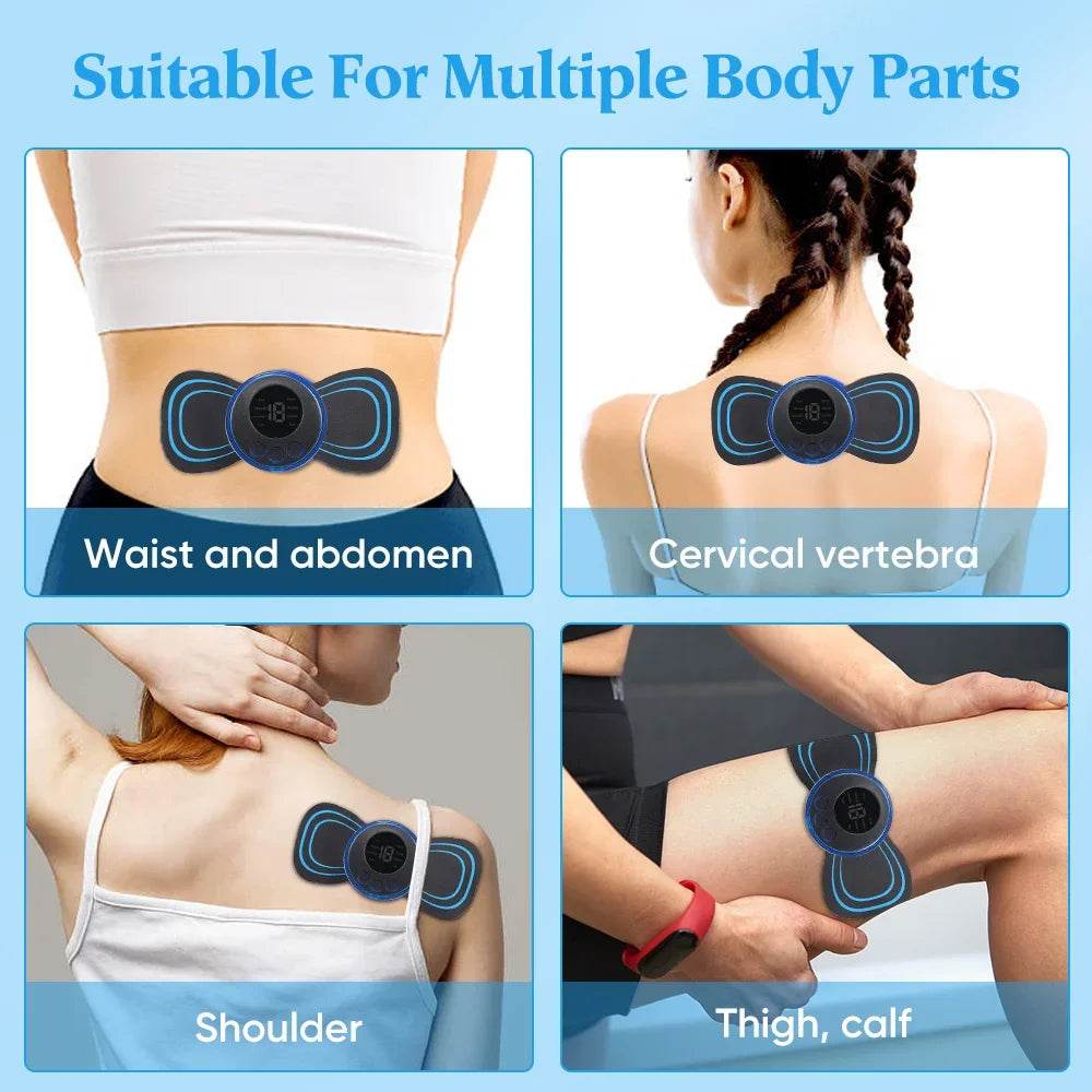 EMS Electric Portable Neck And Back Massager Device - Sleep Galleria