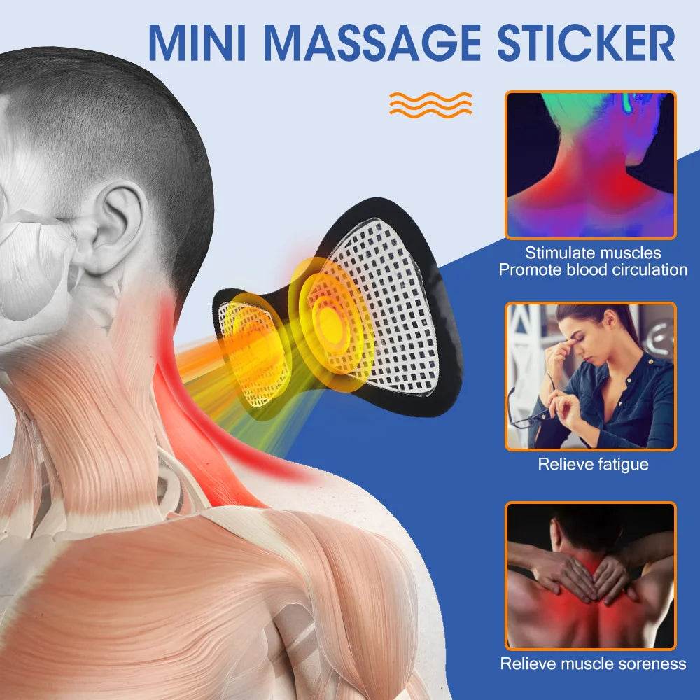 EMS Electric Portable Neck And Back Massager Device - Sleep Galleria