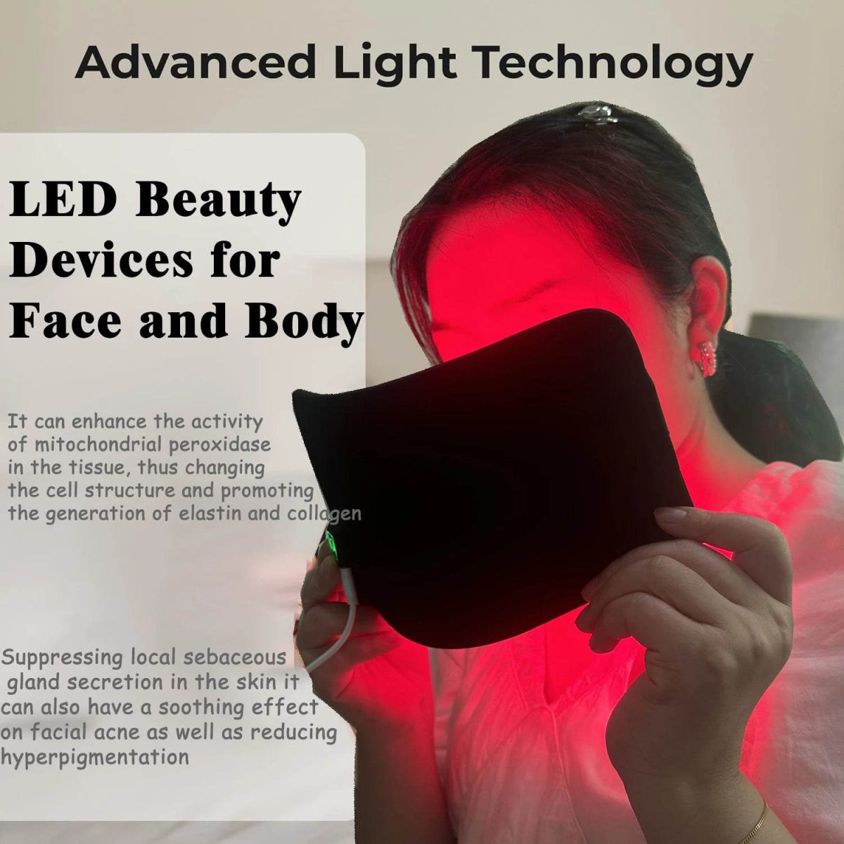 Red Infrared Light Therapy Pad with Dual Wavelengths - Sleep Galleria