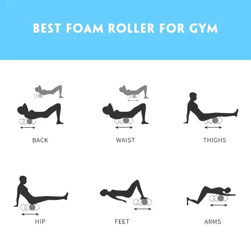 Yoga Foam Roller Lightweight Massage and Rehabilitation Tool - Sleep Galleria