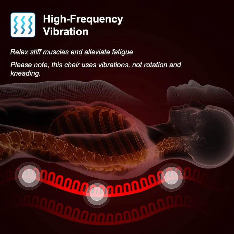 Electric Heated Vibrating PU Leather Back Massager Cushion - Sleep Galleria