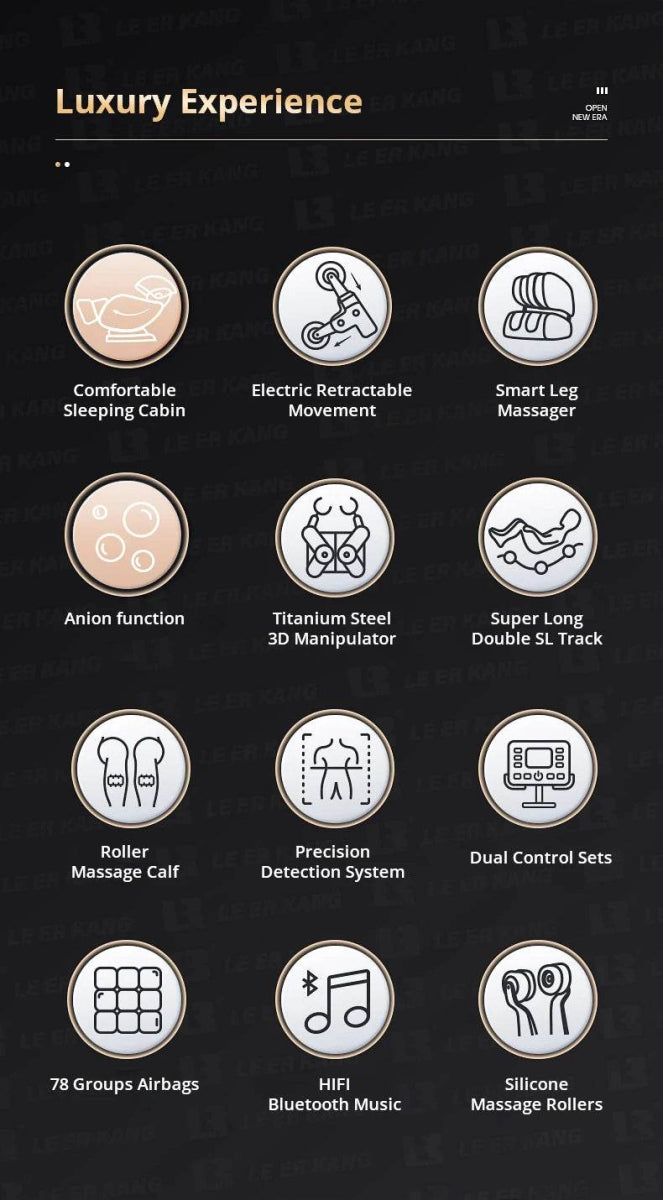 Luxury Zero Gravity Full Body Shiatsu Massage Chair - Omega Lifestyles