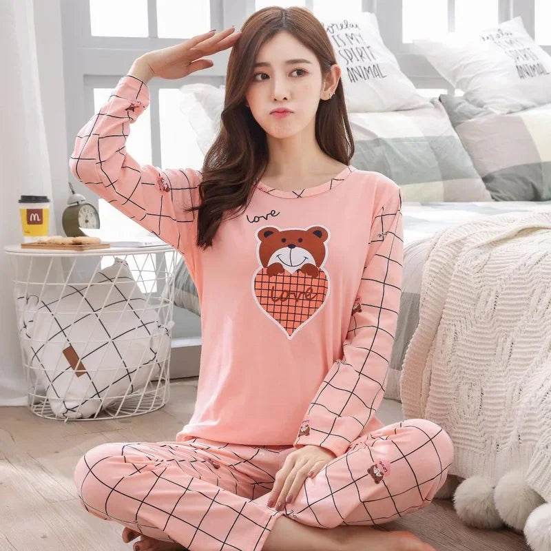 2-Piece Thin Cotton Blend Women’s Pajama Set - Sleep Galleria