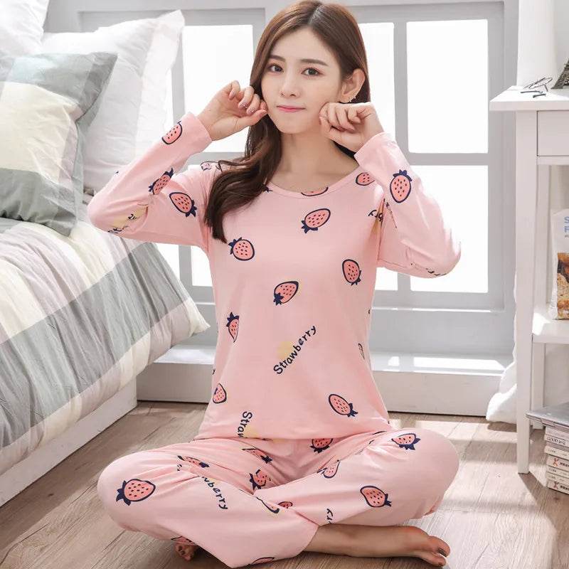 2-Piece Thin Cotton Blend Women’s Pajama Set - Sleep Galleria