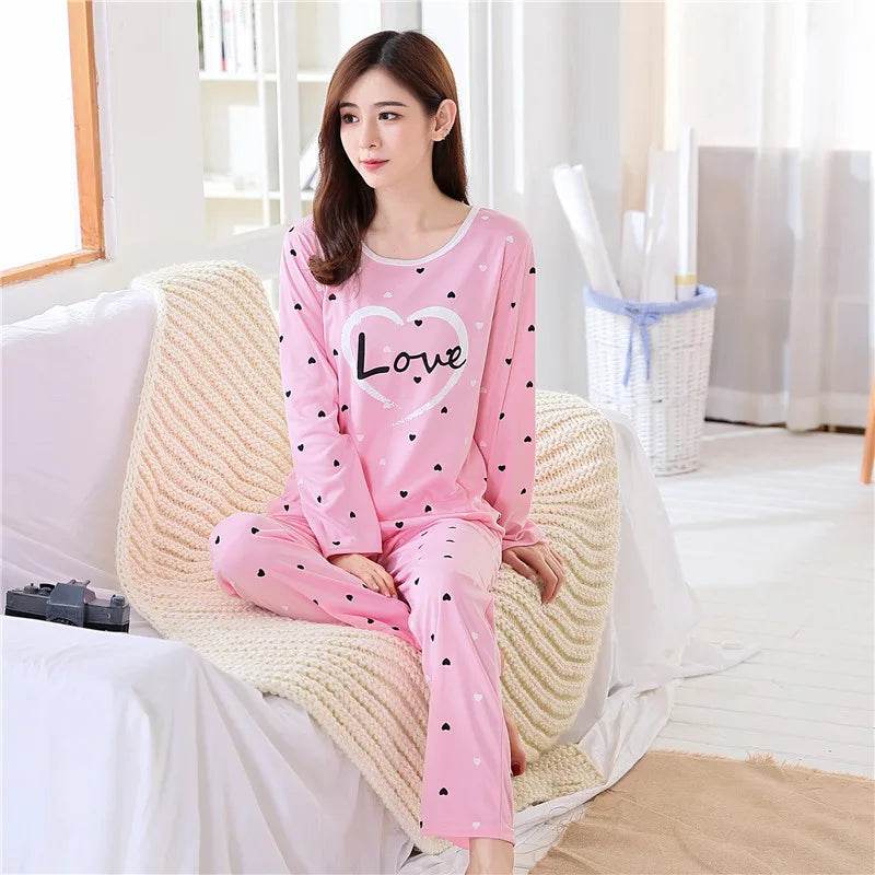 2-Piece Thin Cotton Blend Women’s Pajama Set - Sleep Galleria