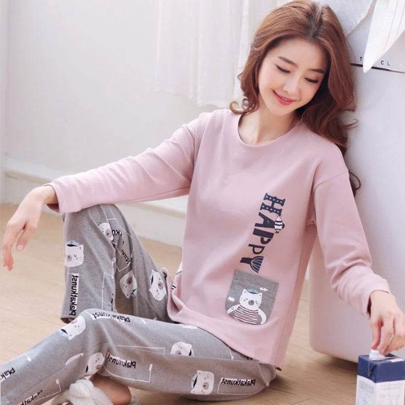 2-Piece Thin Cotton Blend Women’s Pajama Set - Sleep Galleria