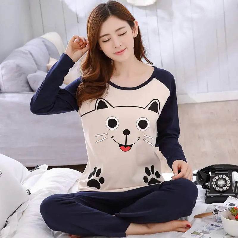 2-Piece Thin Cotton Blend Women’s Pajama Set - Sleep Galleria