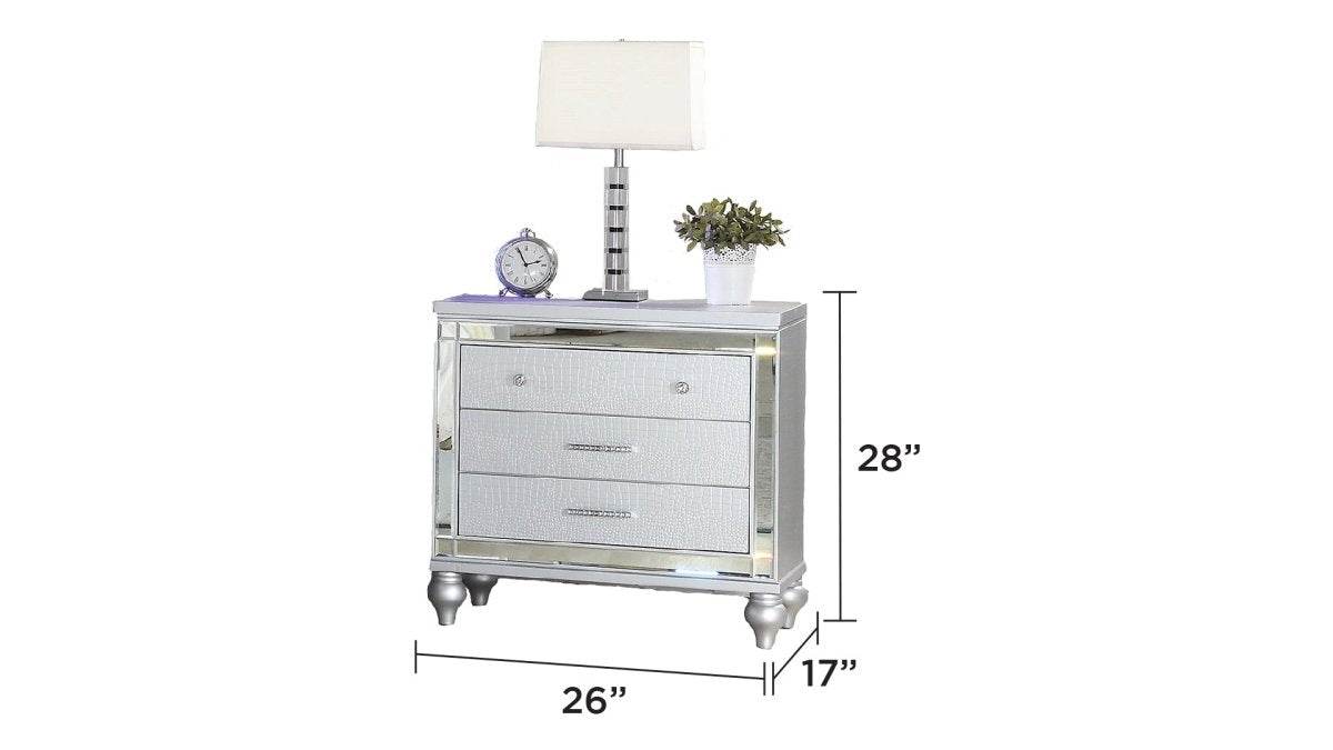 Modern Velvet Upholstered Queen 4-Piece Bedroom Set - Omega Lifestyles