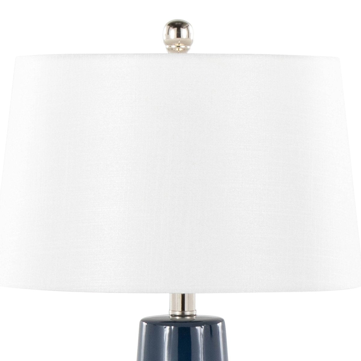 Contemporary Ceramic Table Lamp With Fabric Shade - Sleep Galleria