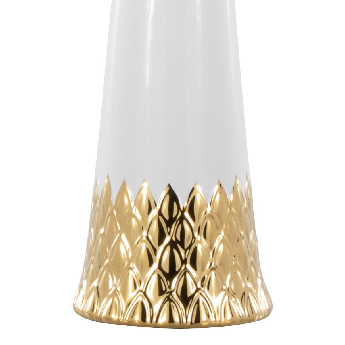 Contemporary Ceramic Table Lamp With Fabric Shade - Sleep Galleria