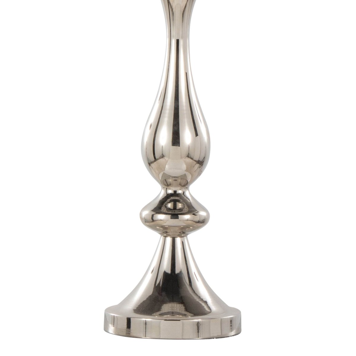 Crystal Clear K9 Metal Table Lamp With Nickel Finish - Sleep Galleria