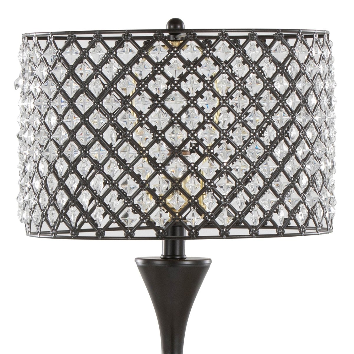 Crystal Clear K9 Oil Rubbed Bronze Table Lamp - Sleep Galleria