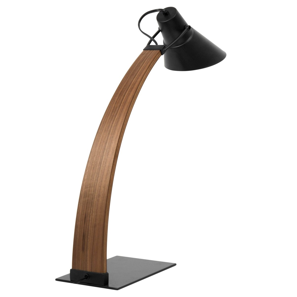 Mid-Century Modern Adjustable Wood Table Lamp - Sleep Galleria