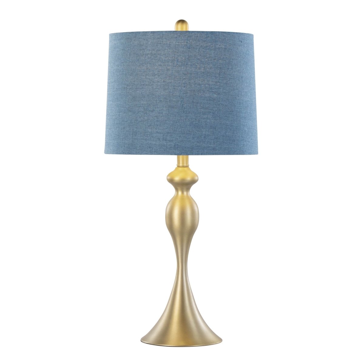 Set Of 2 Ashland Contemporary Gold Metal Table Lamps - Sleep Galleria