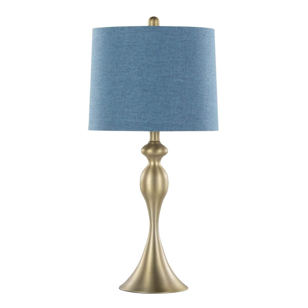 Set Of 2 Ashland Contemporary Gold Metal Table Lamps - Sleep Galleria