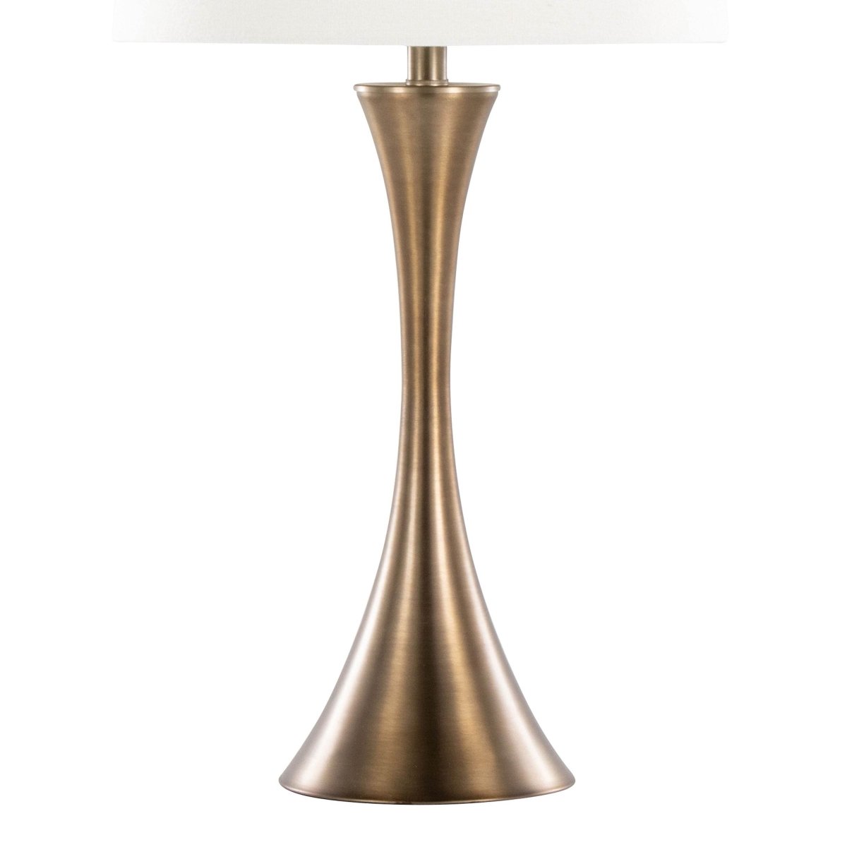 Set Of 2 Contemporary Matte Bronze Metal Table Lamps - Sleep Galleria