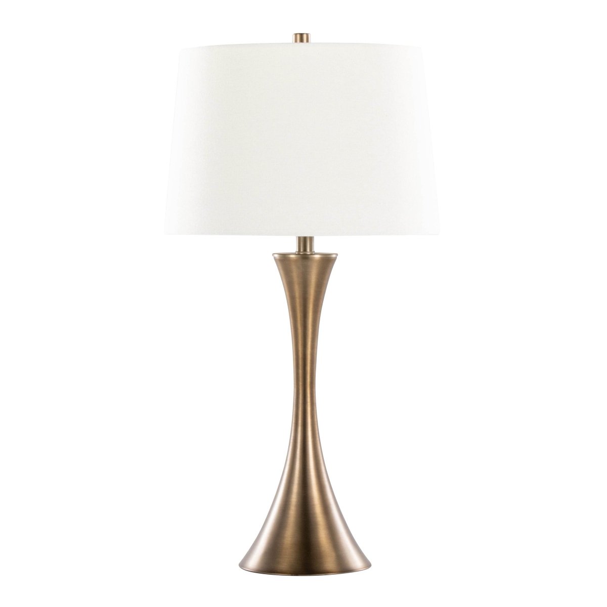 Set Of 2 Contemporary Matte Bronze Metal Table Lamps - Sleep Galleria