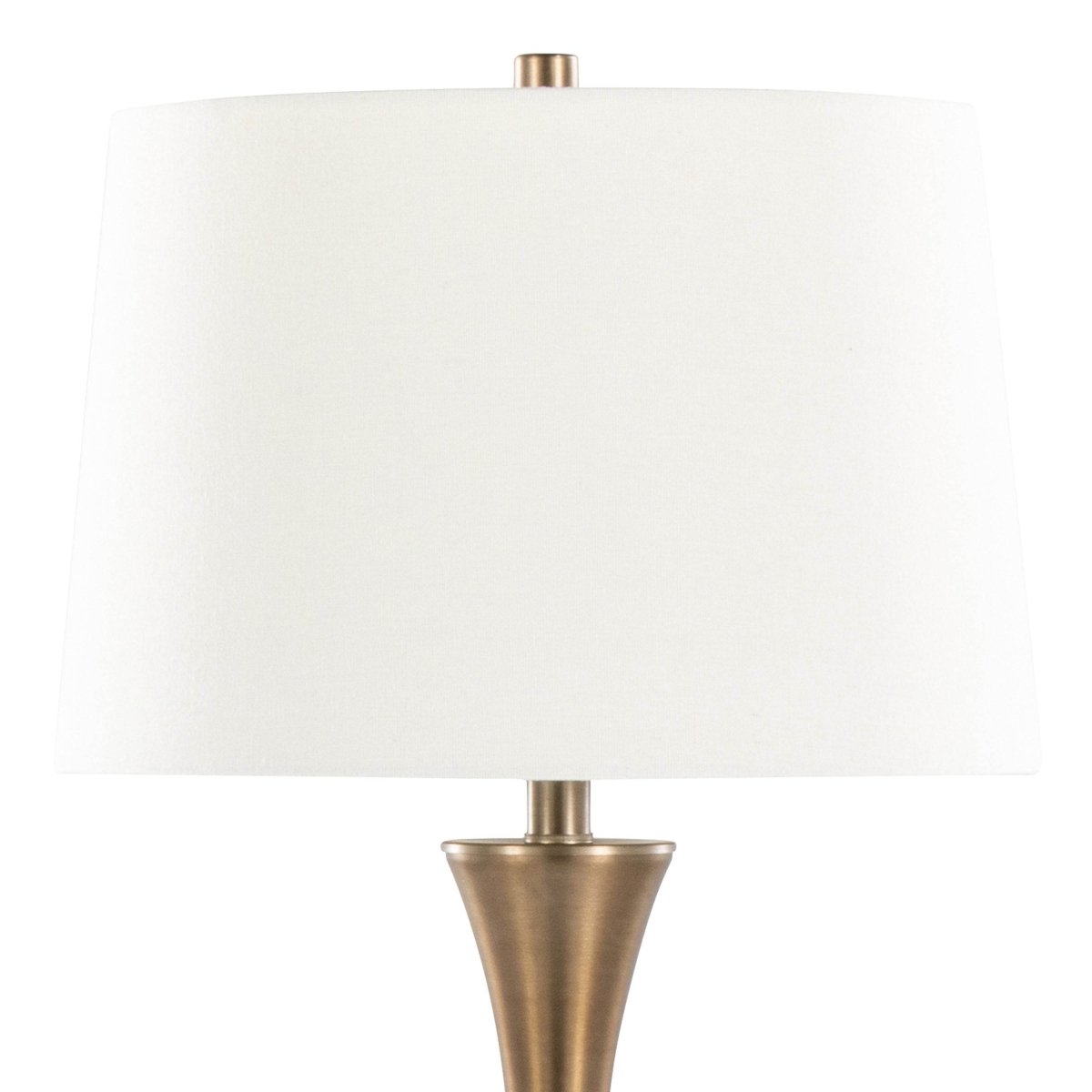 Set Of 2 Contemporary Matte Bronze Metal Table Lamps - Sleep Galleria