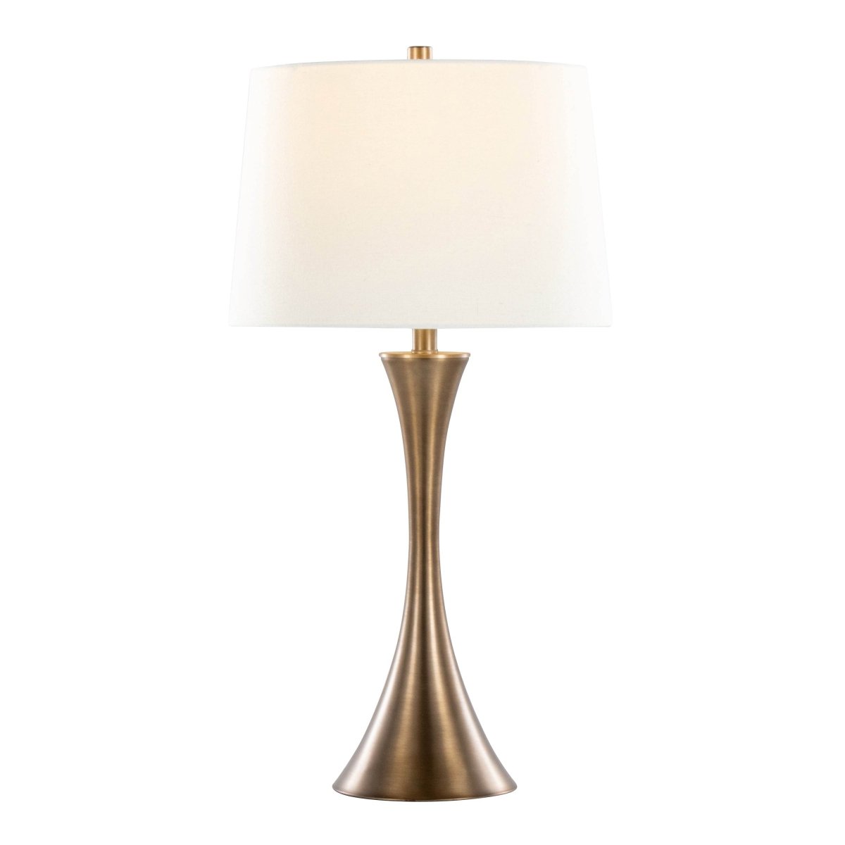 Set Of 2 Contemporary Matte Bronze Metal Table Lamps - Sleep Galleria