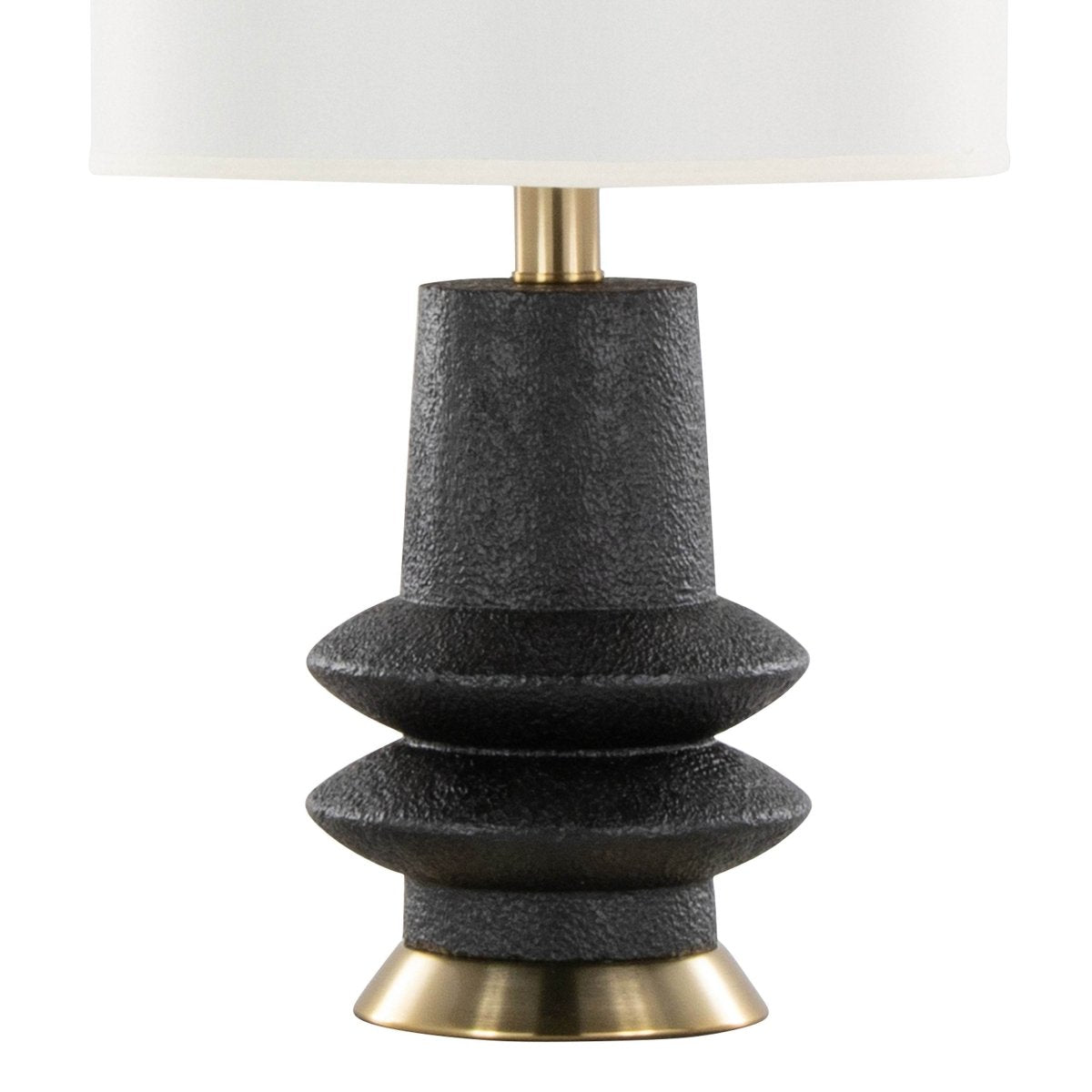Set Of 2 Contemporary Matte Polyresin Table Lamps - Sleep Galleria