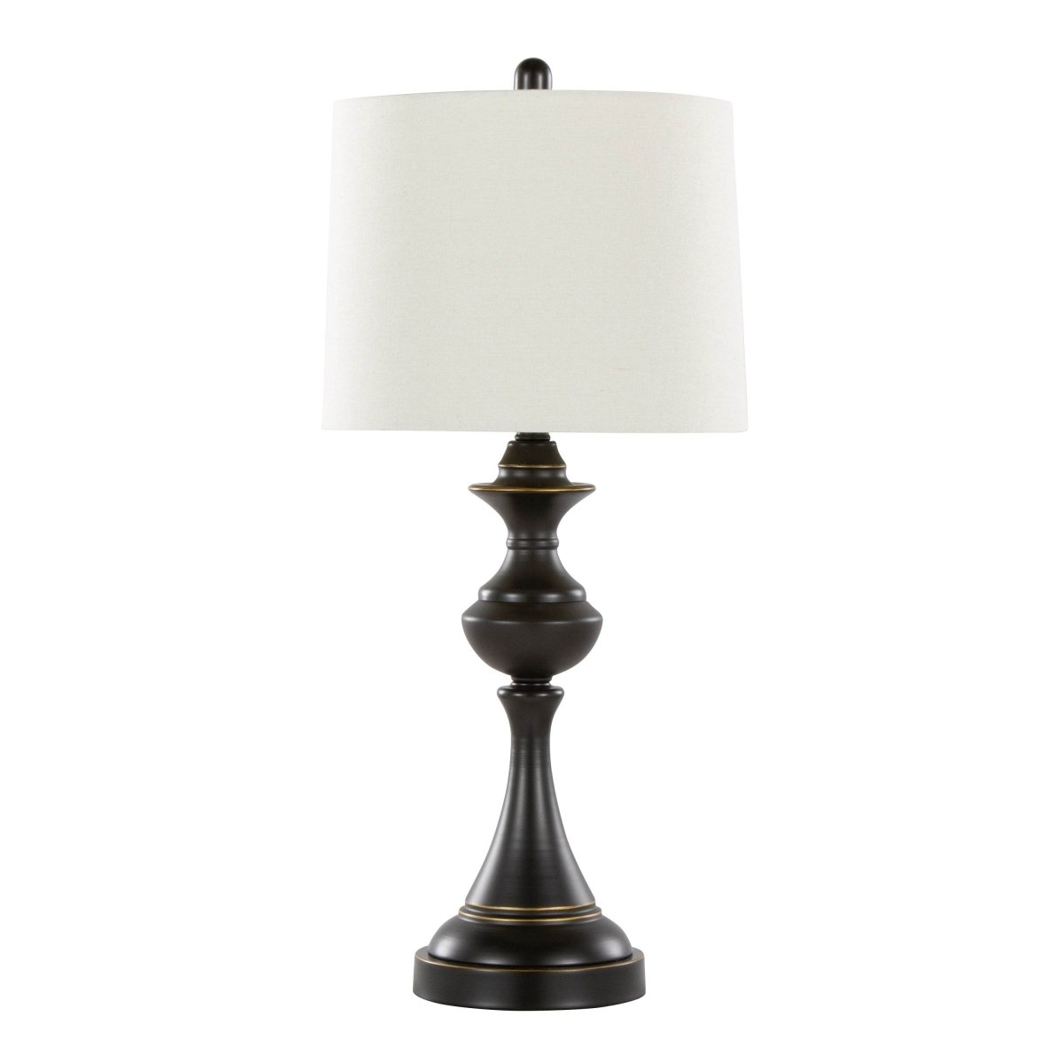 Set Of 2 Contemporary Oil Rubbed Bronze Table Lamps - Sleep Galleria