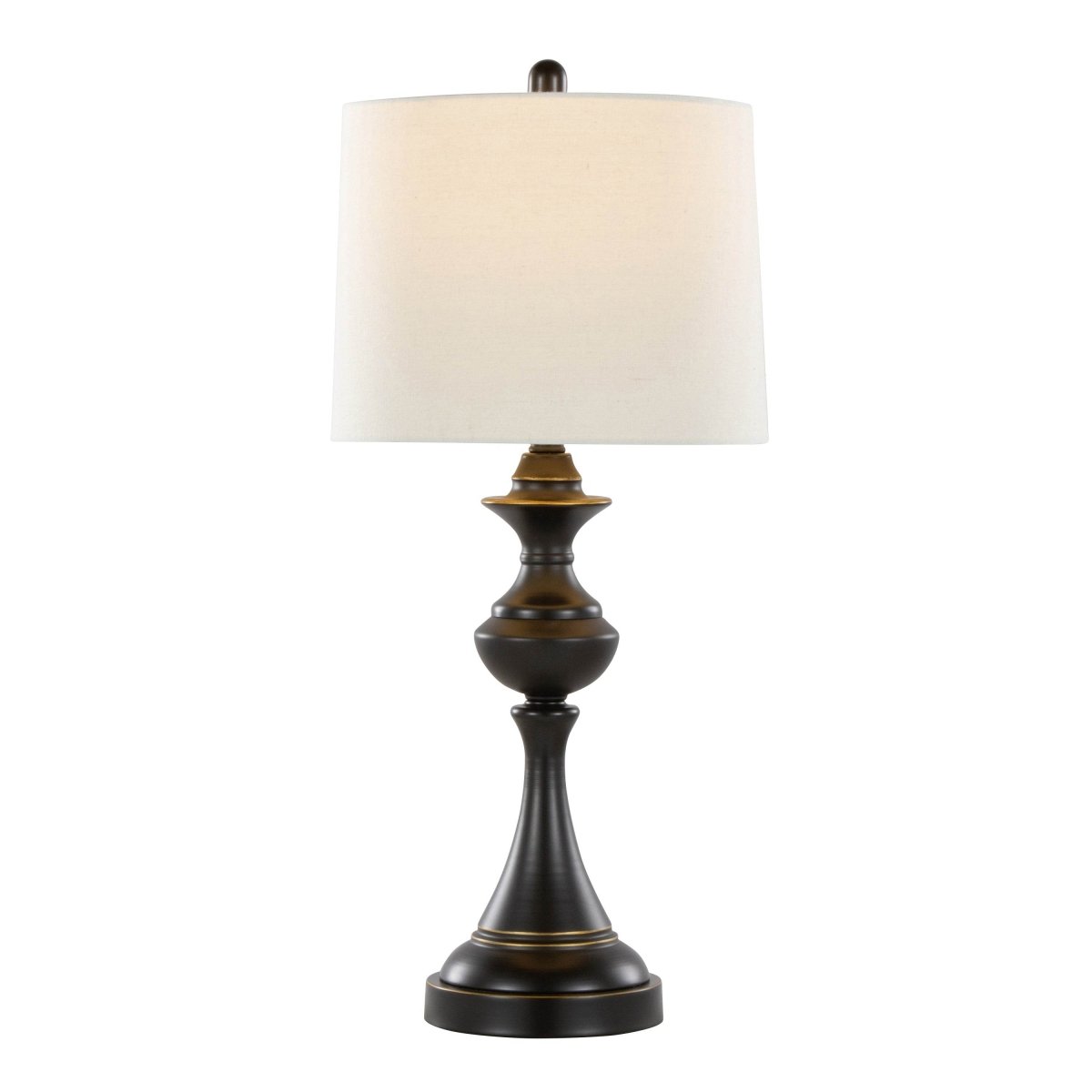 Set Of 2 Contemporary Oil Rubbed Bronze Table Lamps - Sleep Galleria
