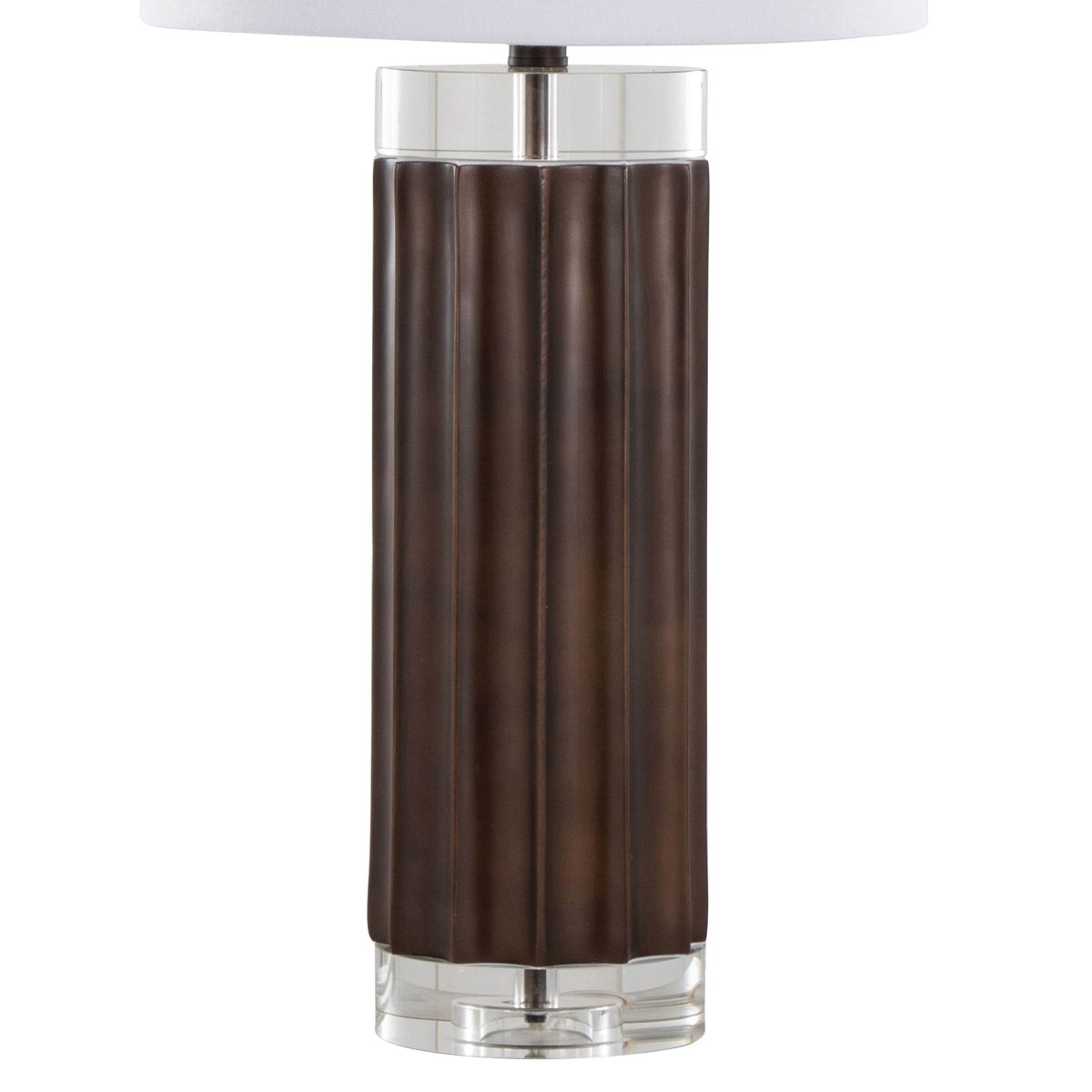 Set Of 2 Cylinder Fluted Crystal Table Lamps - Sleep Galleria