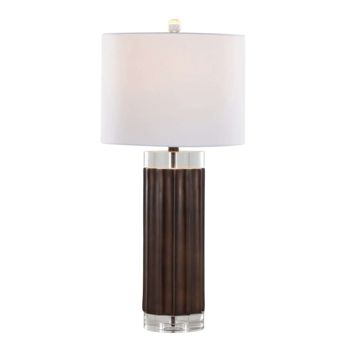 Set Of 2 Cylinder Fluted Crystal Table Lamps - Sleep Galleria