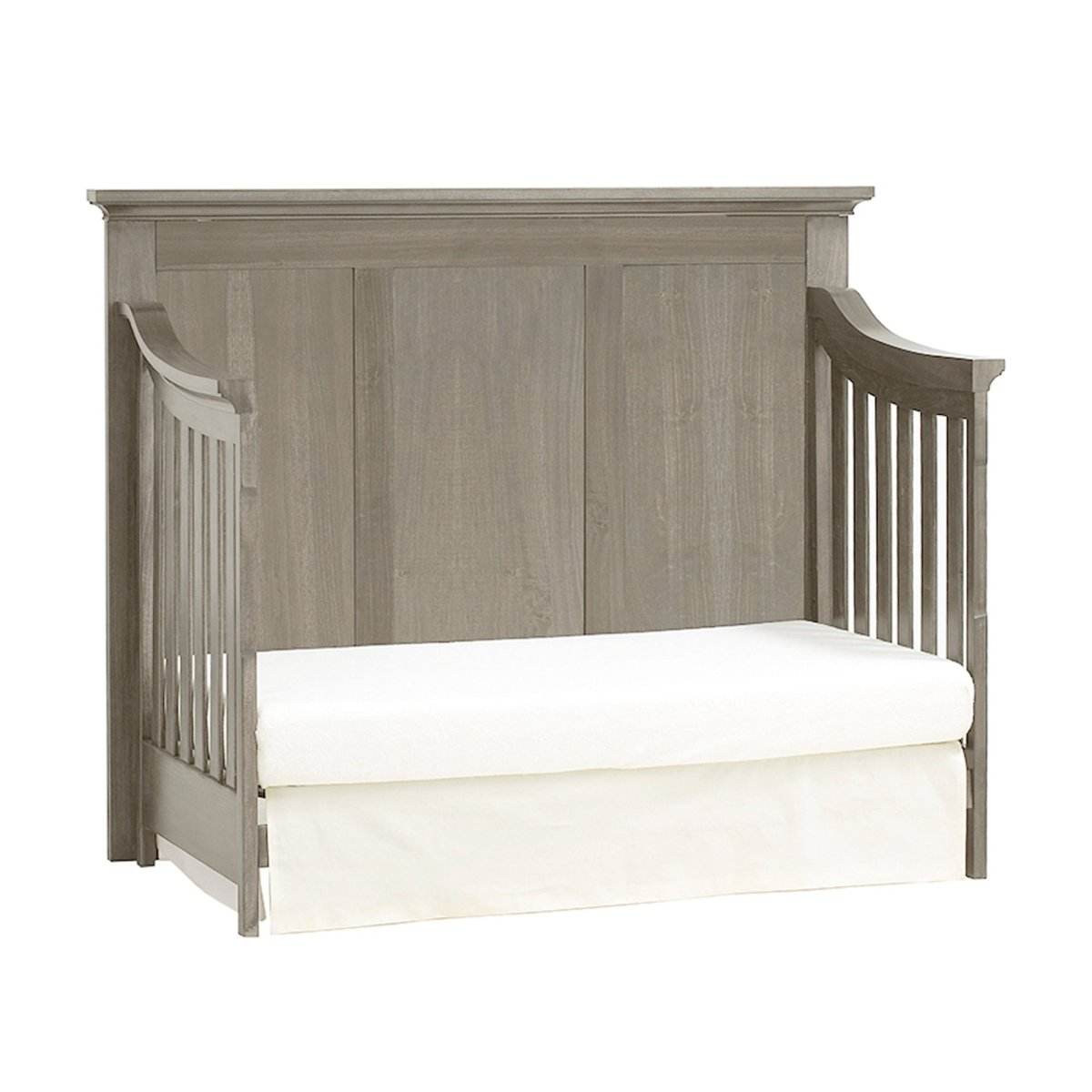 4-in-1 Convertible Solid Wood Gray Crib - Sleep Galleria