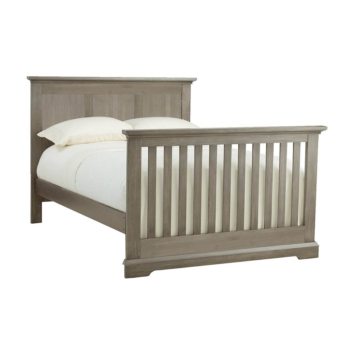 4-in-1 Convertible Solid Wood Gray Crib - Sleep Galleria