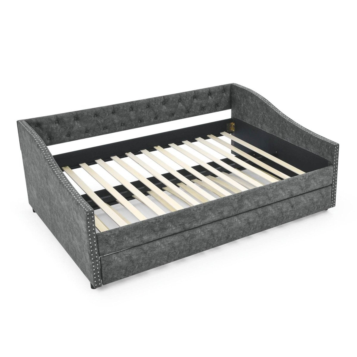 Full Size Upholstered Tufted Daybed With Trundle - Sleep Galleria