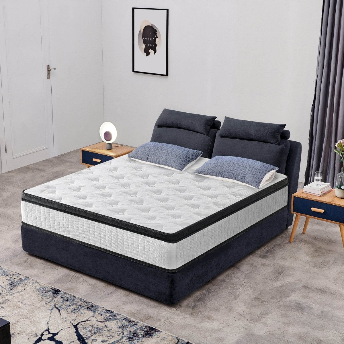 Medium 12-Inch Hybrid Pocket Spring Memory Foam Mattress - Sleep Galleria