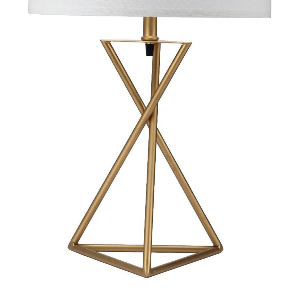 Mid-Century Metal Hourglass Table Lamp Gold - Sleep Galleria