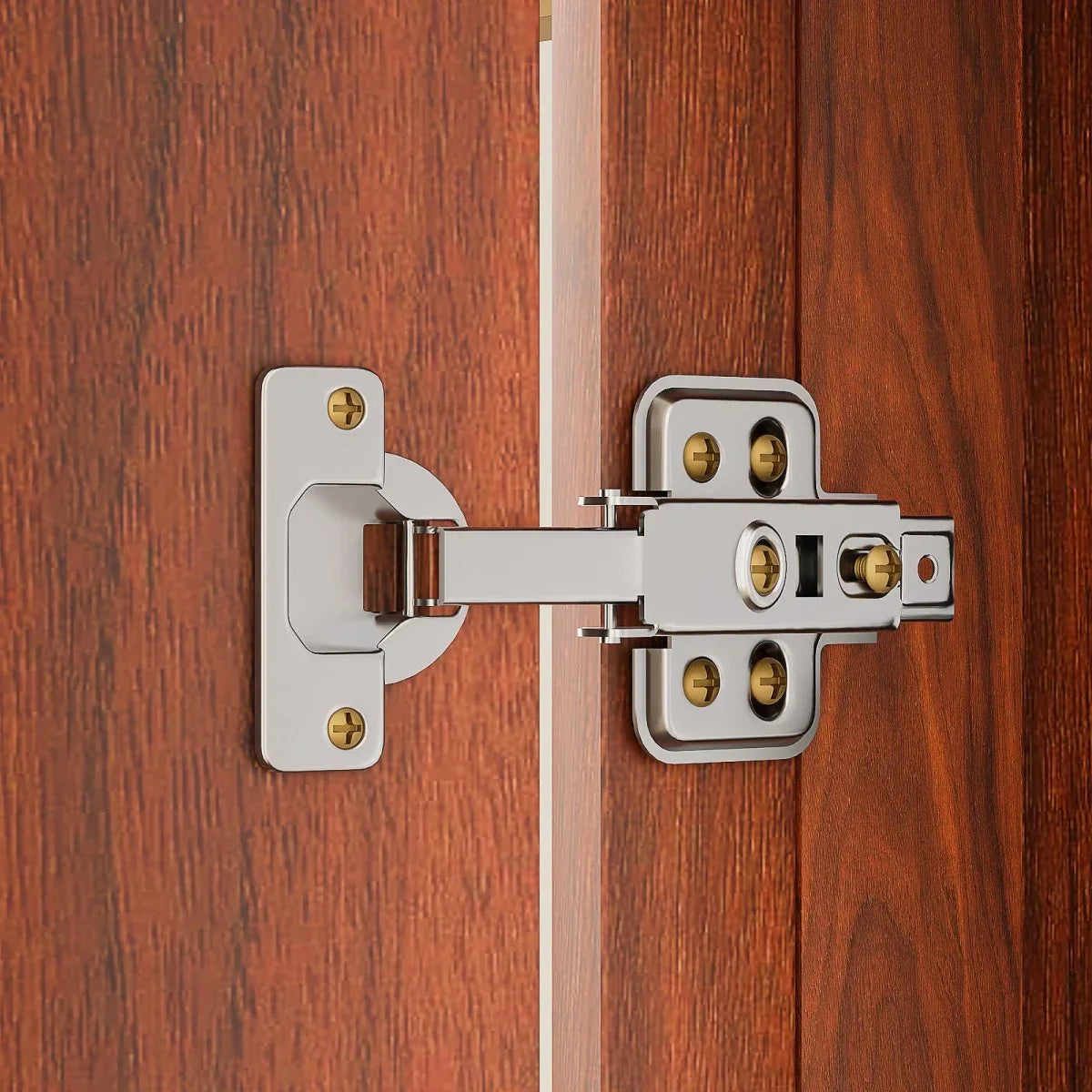 Modern Fluted Walnut Pantry Cabinet With Six Shelves - Omega Lifestyles