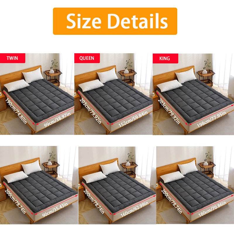 Quilted Polyester Mattress Pad With Secure Lacing - Sleep Galleria