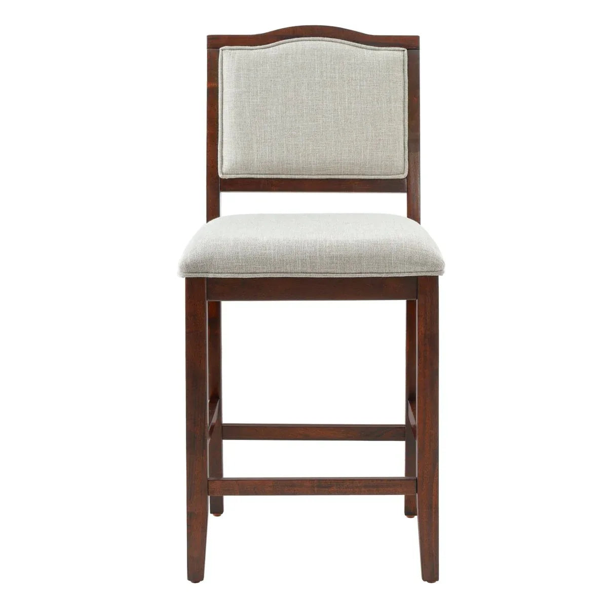 Set of 2 Rustic Rubber Wood Counter Height Bar Stools - Omega Lifestyles