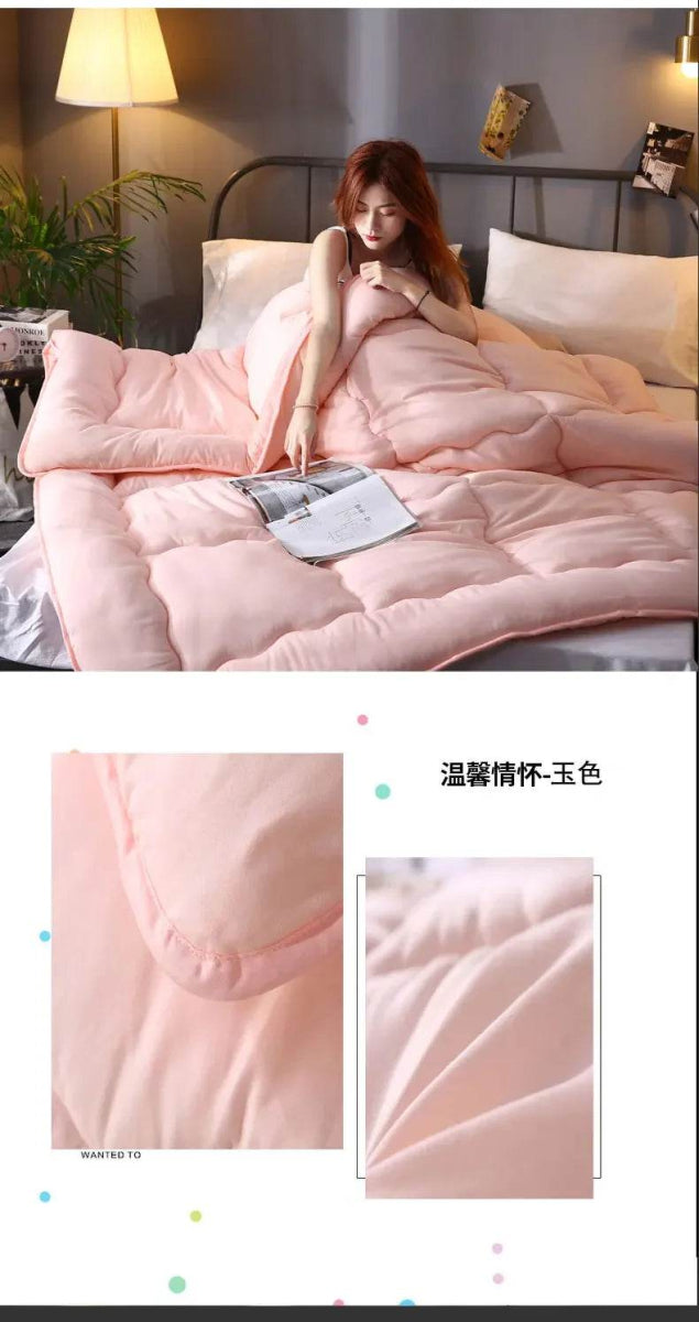 Thick Quilted Soft Warm Polyester Winter Blanket - Sleep Galleria