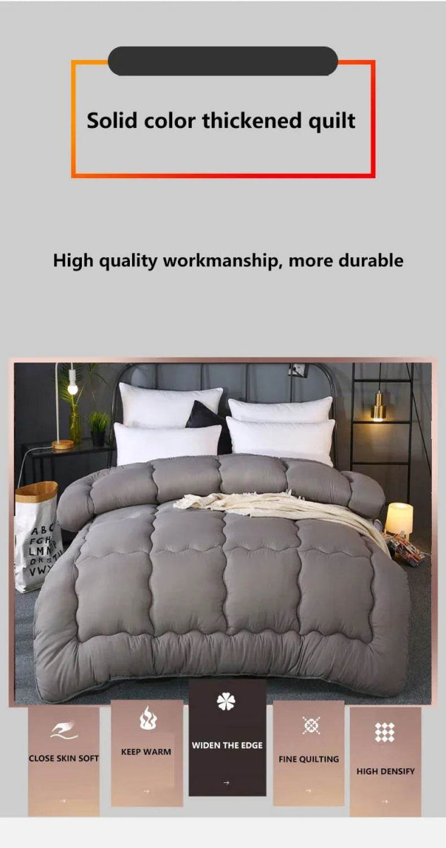 Thick Quilted Soft Warm Polyester Winter Blanket - Sleep Galleria