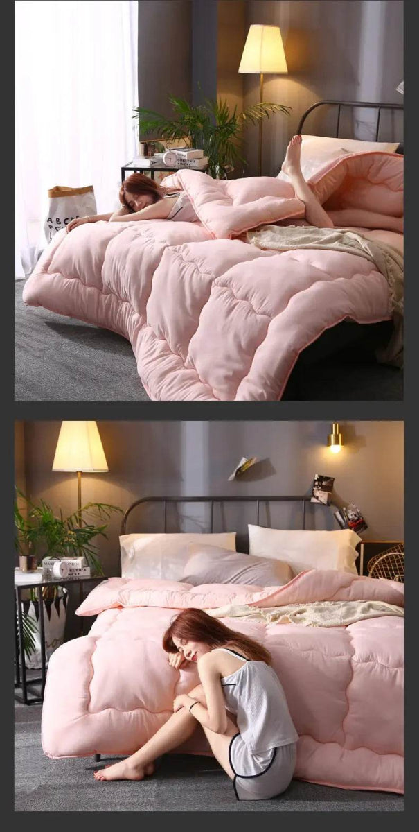 Thick Quilted Soft Warm Polyester Winter Blanket - Sleep Galleria