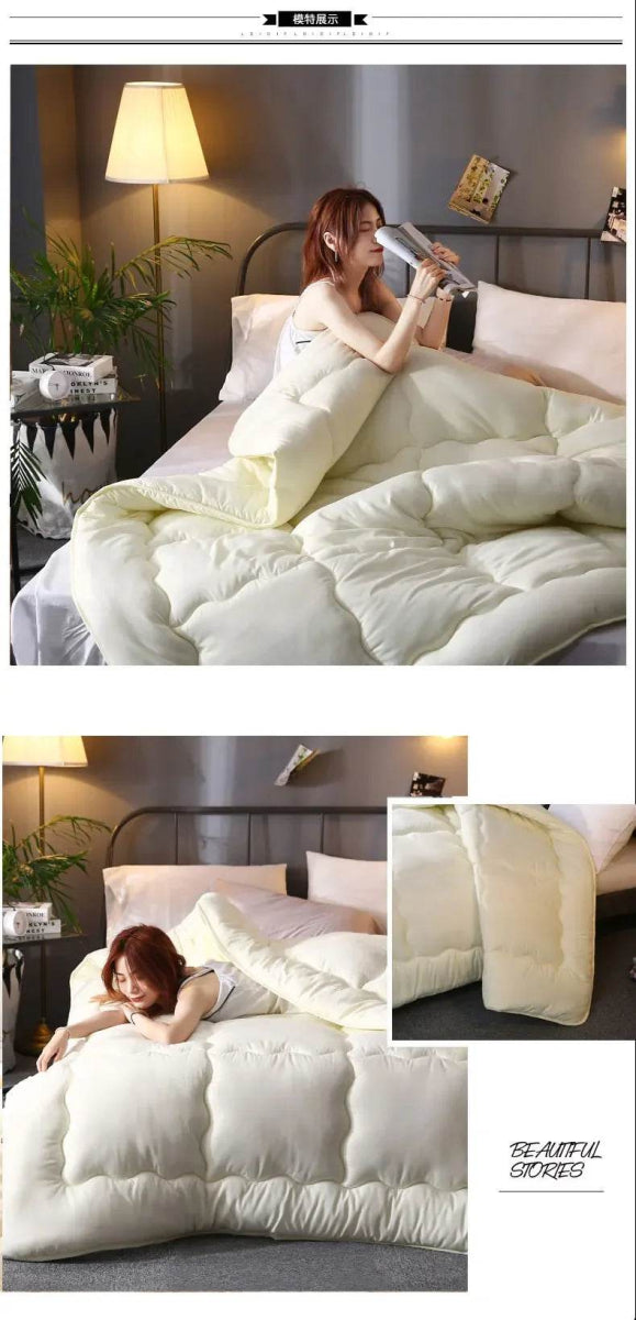 Thick Quilted Soft Warm Polyester Winter Blanket - Sleep Galleria