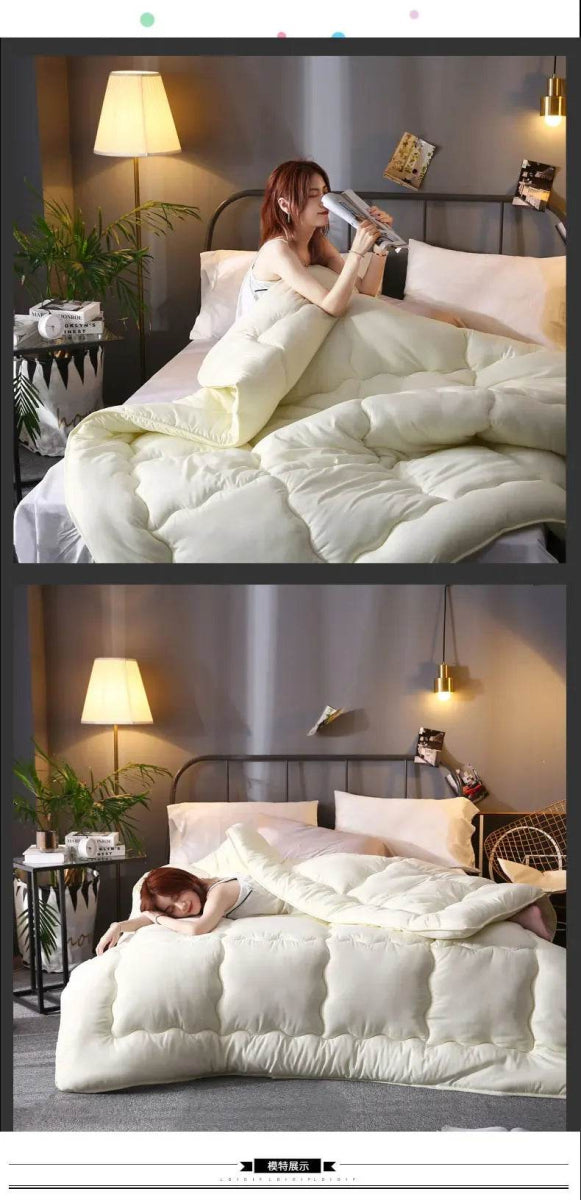 Thick Quilted Soft Warm Polyester Winter Blanket - Sleep Galleria
