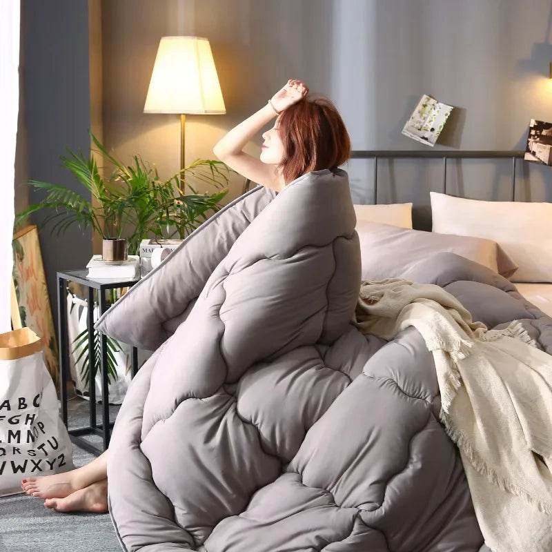 Thick Quilted Soft Warm Polyester Winter Blanket - Sleep Galleria