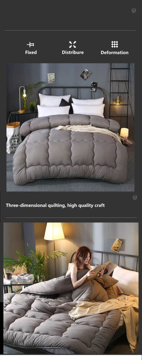 Thick Quilted Soft Warm Polyester Winter Blanket - Sleep Galleria