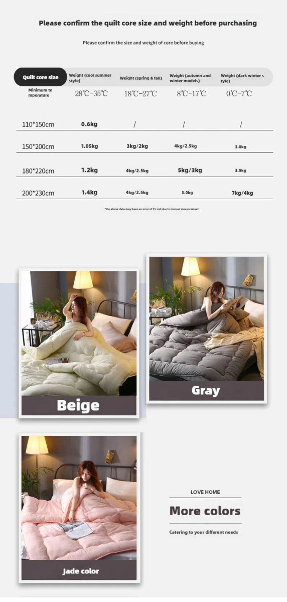 Thick Quilted Soft Warm Polyester Winter Blanket - Sleep Galleria