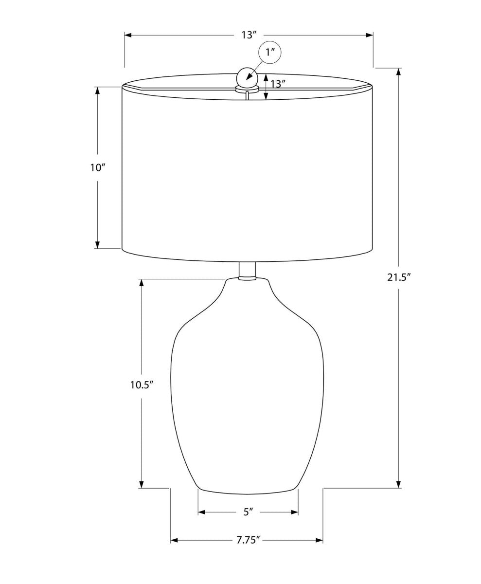 Transitional Black Ceramic Base Ivory Drum Table Lamp - Sleep Galleria