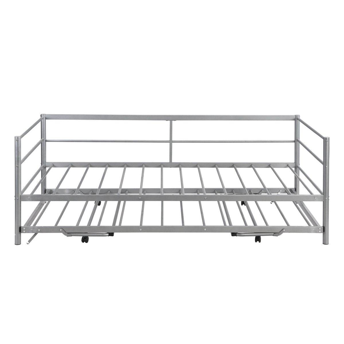 Twin Metal Daybed With Adjustable Pop-Up Trundle - Sleep Galleria