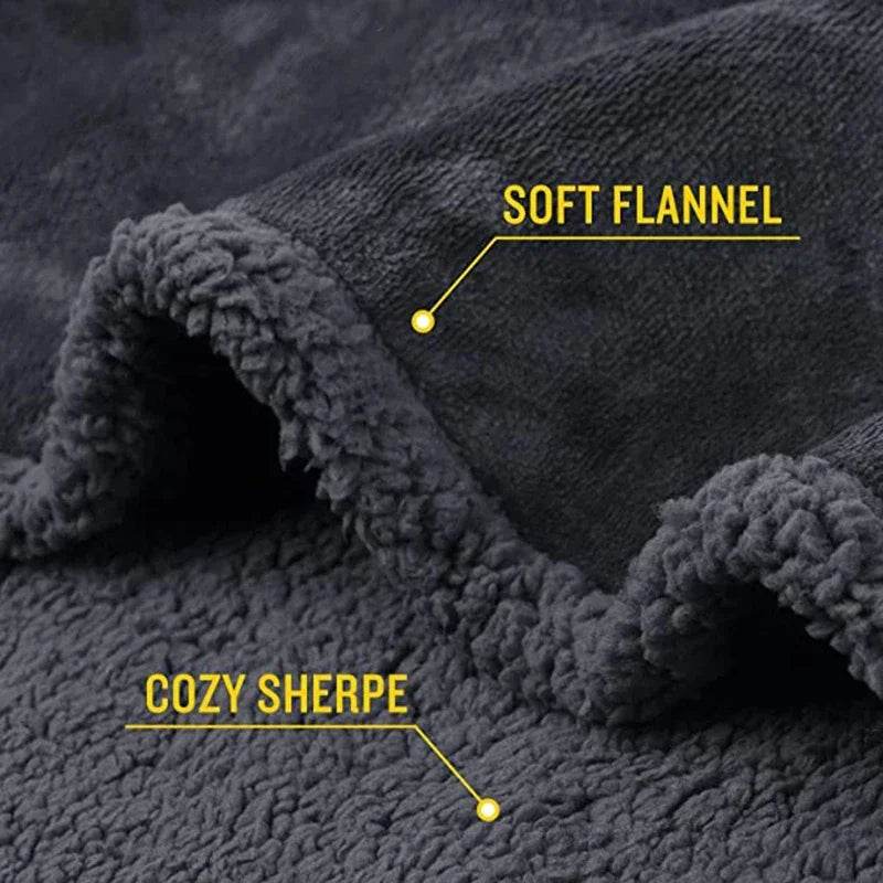 Waterproof Winter Coral Fleece Shaggy Blanket - Sleep Galleria