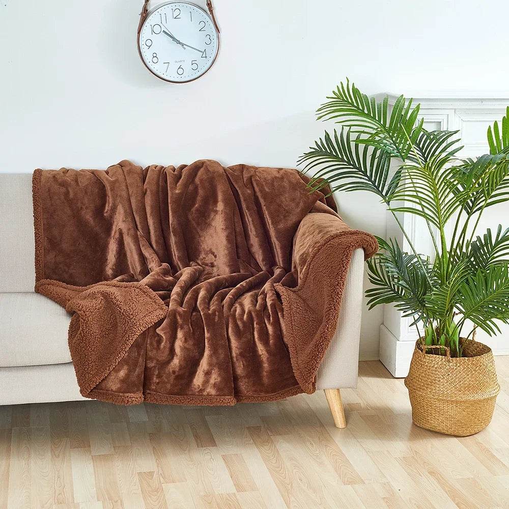 Waterproof Winter Coral Fleece Shaggy Blanket - Sleep Galleria