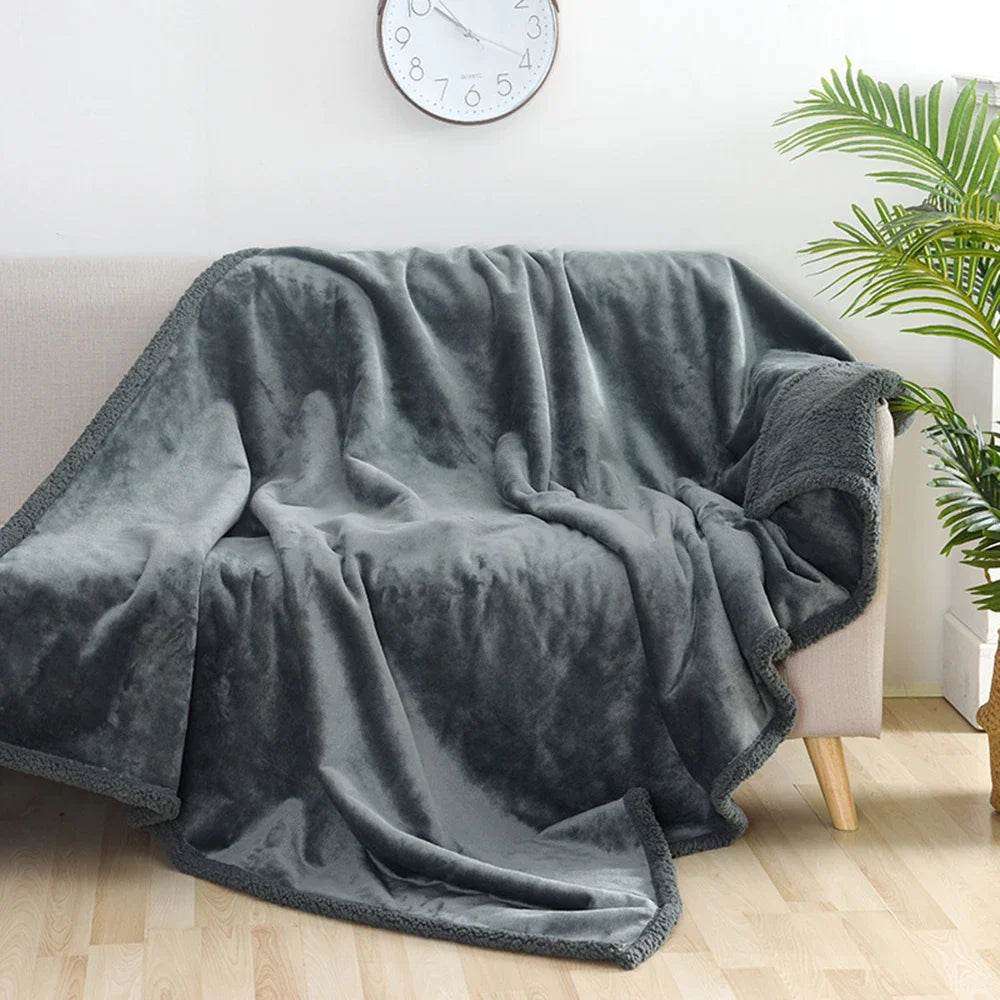 Waterproof Winter Coral Fleece Shaggy Blanket - Sleep Galleria